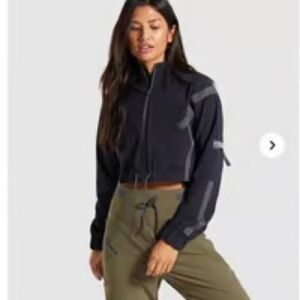 Gymshark Black Cropped Jacket